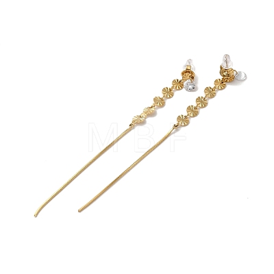 Glass Dangle Stud Earrings EJEW-Q781-24G-1