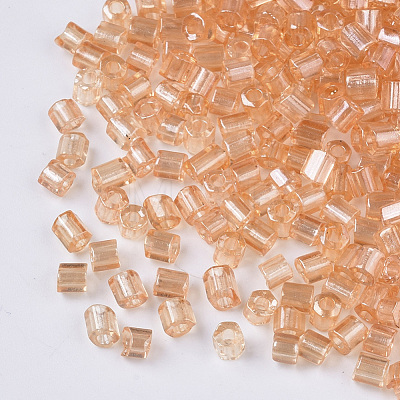 8/0 Two Cut Glass Seed Beads SEED-S033-15A-07-1