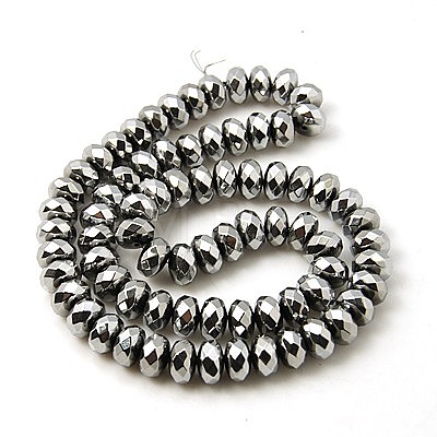 Non-magnetic Synthetic Hematite Beads Strands G-E166-1B-1