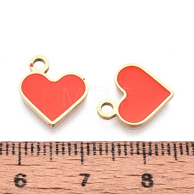 304 Stainless Steel Enamel Charms STAS-L022-483G-04-1