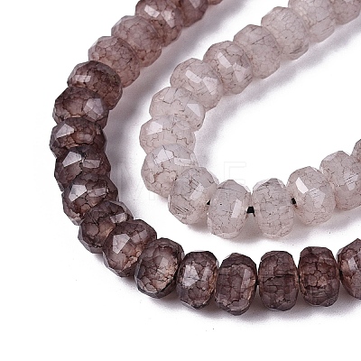 Imitation Jade Crackle Glass Beads Strands GLAA-N068-01A-A07-1