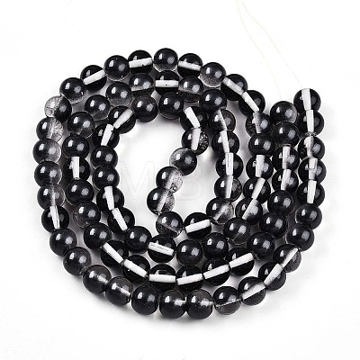 Baking Paint Transparent Glass Beads X1-DGLA-N011-10mm-10-1