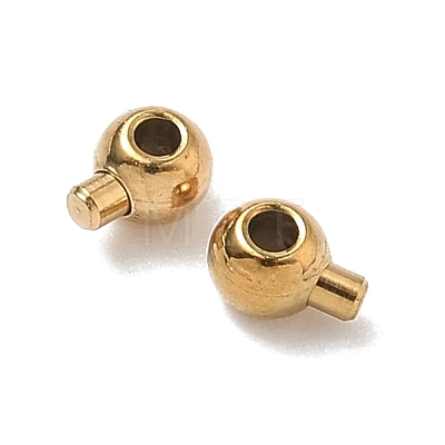 304 Stainless Steel Crimp Beads X-STAS-G361-02G-1
