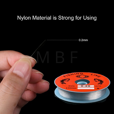 Transparent Fishing Thread Nylon Wire X-EC-L001-0.2mm-01-1