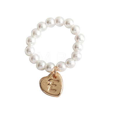Plastic Imitation Pearl & Alloy Finger Rings FS-WG241E1-05-1
