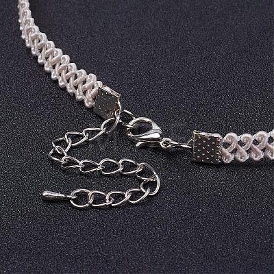 Lace Gothic Choker Necklaces NJEW-E085-15A-1