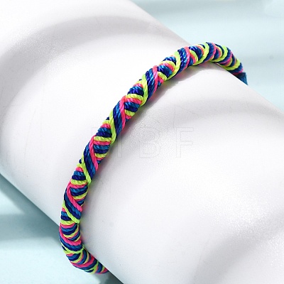 Adjustable Polyester Cord Braided Friendship Bracelets FB-CBA27E8-02B-1