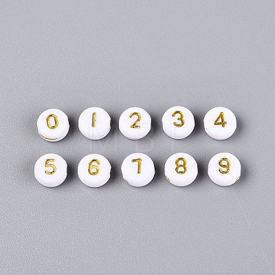 Opaque Acrylic Beads SACR-Q001-12E-1