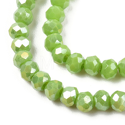 Electroplate Glass Beads Strands EGLA-A034-P8mm-B24-1