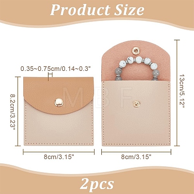 Microfiber Jewelry Storage Bags ABAG-WH0032-52-1