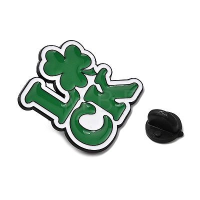 Saint Patrick's Day Alloy Enamel Brooches JEWB-D310-05EB-03-1