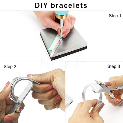 Ion Plating(IP) Stainless Steel Bangle Blanks LS-DIY-H134-04G-1