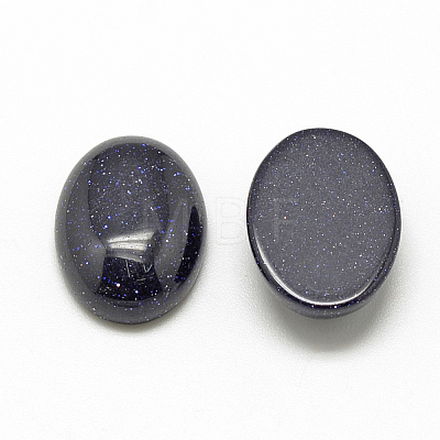 Synthetic Blue Goldstone Cabochons X-G-R415-13x18-34-1