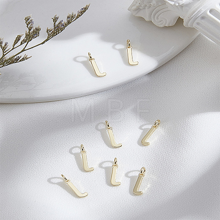 8Pcs Brass Charms KK-LP0001-85J-1