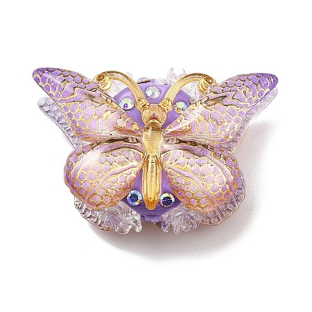 Polymer Clay Rhinestone Beads CLAY-NH0001-07D-1