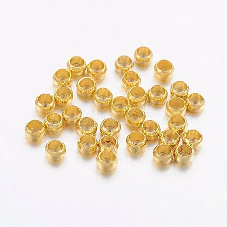 Brass Crimp Beads LS-X-KK-L022-G-1