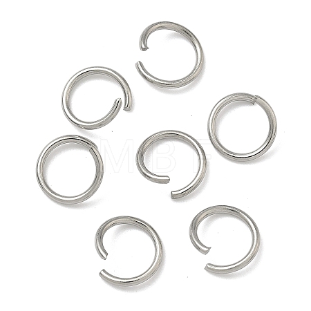 Tarnish Resistant 304 Stainless Steel Open Jump Rings STAS-E066-08-10mm-1