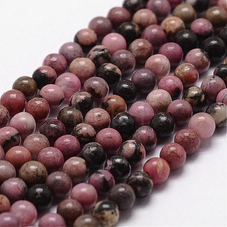 Natural Rhodonite Beads Strands G-D840-59-12mm-1