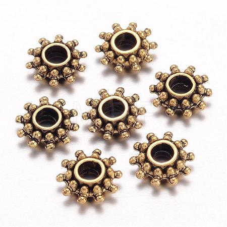 Tibetan Style Spacer Beads GLFH10384Y-NF-1