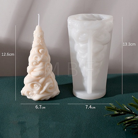 3D Christmas Tree DIY Silicone Candle Molds PW-WG47450-03-1