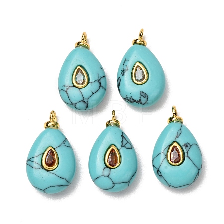 Dyed Synthetic Turquoise Pendants GG-CBAA798-01G-02-1