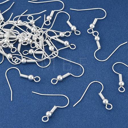 Brass Earring Hooks KK-H258-06A-S-1
