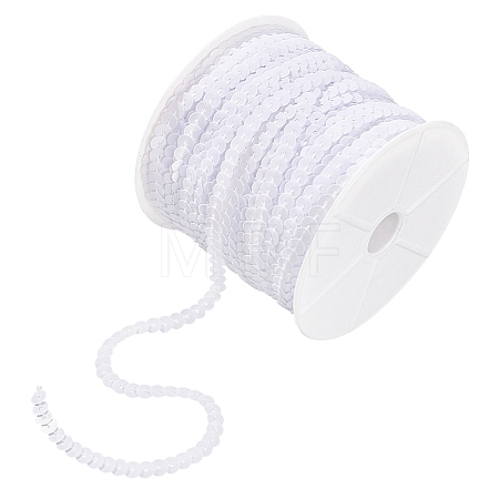 Plastic Paillette Beads PVC-Q085-6mm-L010-1
