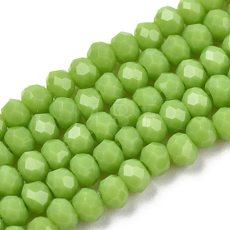 Opaque Solid Color Glass Beads Strands EGLA-A034-P1mm-D30-1