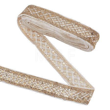10Yards Paillette Embroidery Ribbon OCOR-OC0001-97E-1