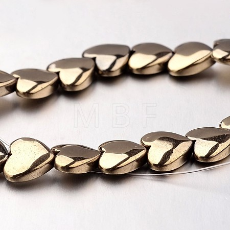 Electroplate Non-magnetic Synthetic Hematite Bead Strands X-G-F300-22B-06-1