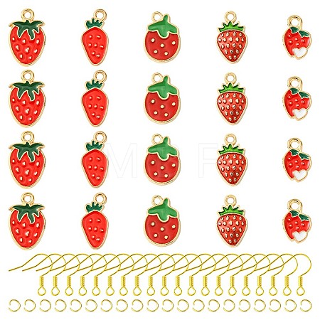 DIY Strawberry Dangle Earrings DIY-FS0006-05-1