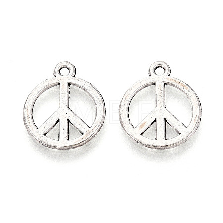 Tibetan Style Alloy Pendants TIBEP-T054-06AS-1