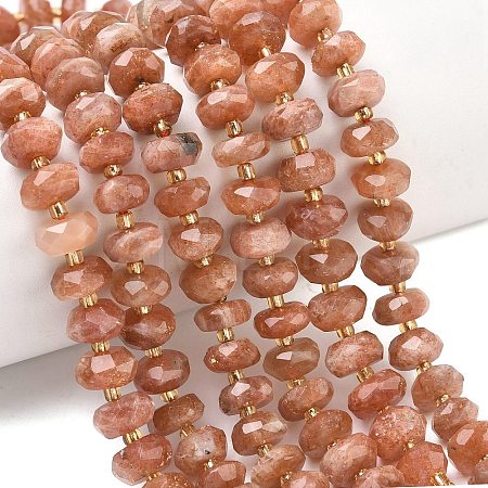 Natural Sunstone Beads Strands G-L642-J01-03-1