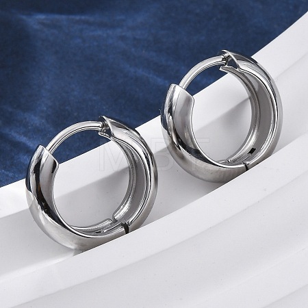 316 Surgical Stainless Steel Hoop Earrings for Women EJEW-G429-01C-P-1