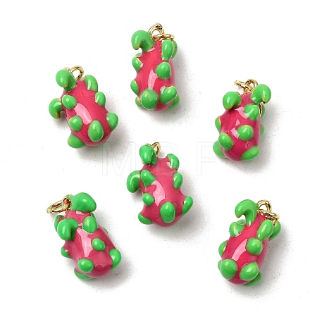 Brass Enamel Pendants KK-S511-01D-G-1