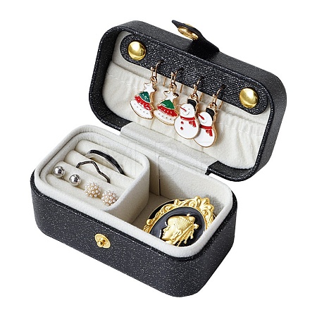 PU Imitation Leather Jewelry Box LBOX-E001-01C-1