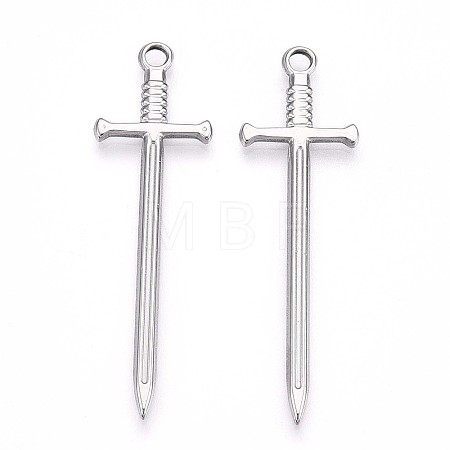 Non-Tarnish 304 Stainless Steel Pendants STAS-N098-135P-1