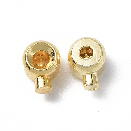 Brass Crimp Beads X-KK-P223-35G-1