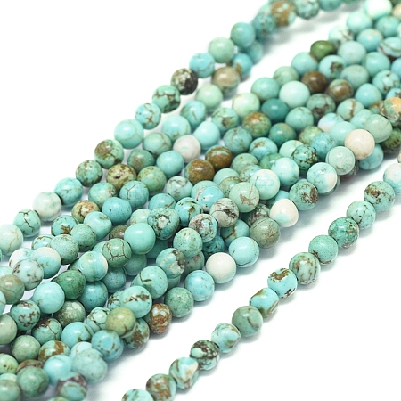 Natural Howlite Beads Strands X-G-L555-02-6mm-1