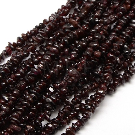 Natural Garnet Beads Strands X-G-P035-14-1