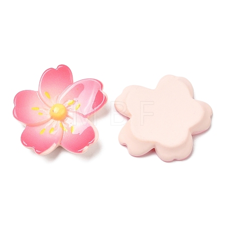 Opaque Resin Cabochons RESI-G072-04B-1