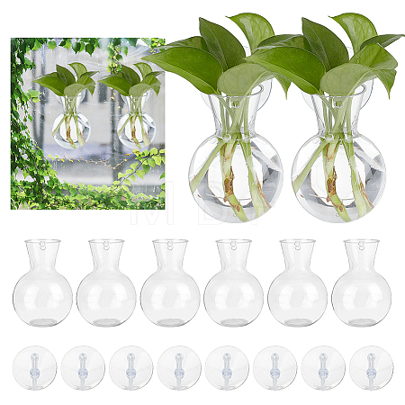8Pcs Acrylic Hydroponic Vases DJEW-WH0643-107-1