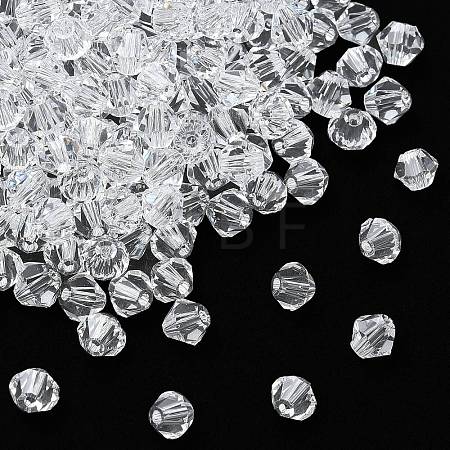 Imitation Austrian Crystal Beads SWAR-F022-4x4mm-001-1
