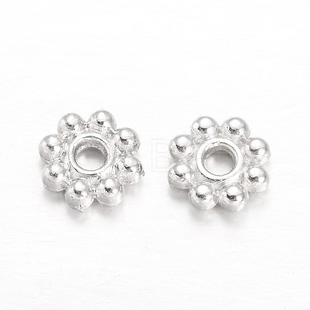 Alloy Daisy Spacer Beads PALLOY-L166-31S-1