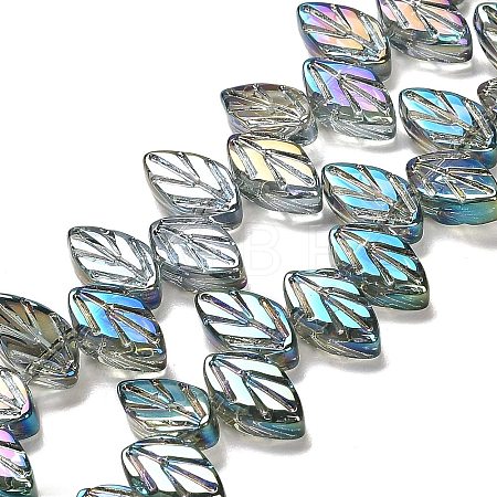 Electroplate Glass Beads Strands EGLA-B004-02A-FR03-1