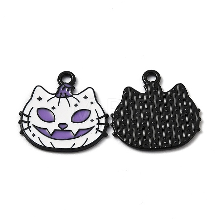 Alloy Enamel Pendants ENAM-Z001-15B-01-1