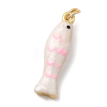 Brass Enamel Pendants KK-H092-08G-05-1
