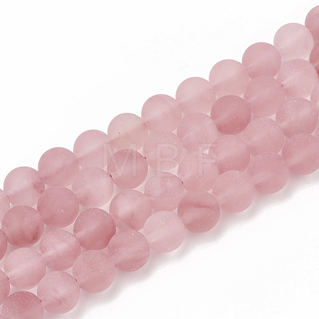 Cherry Quartz Glass Beads Strands X-G-T106-272-1