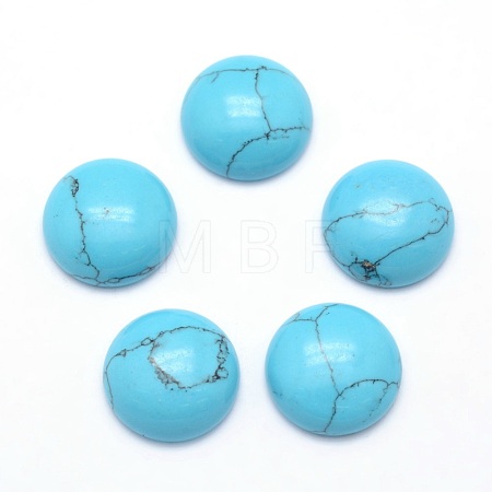 Synthetic Turquoise Cabochons G-P393-R13-14.5mm-1
