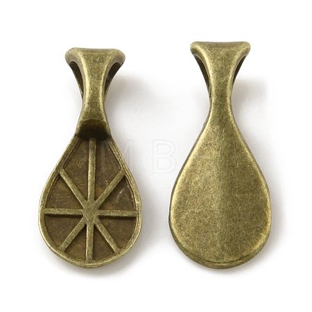 Alloy Glue-on Flat Pad Bails PALLOY-K005-04AB-1